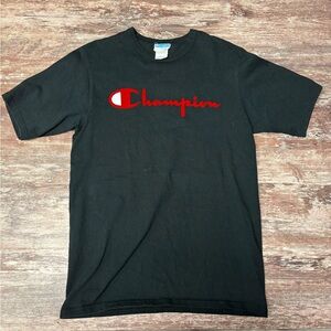 Champion | Vintage! Label Branded Felt Logo Heavy Weight T-Shirt, Medium